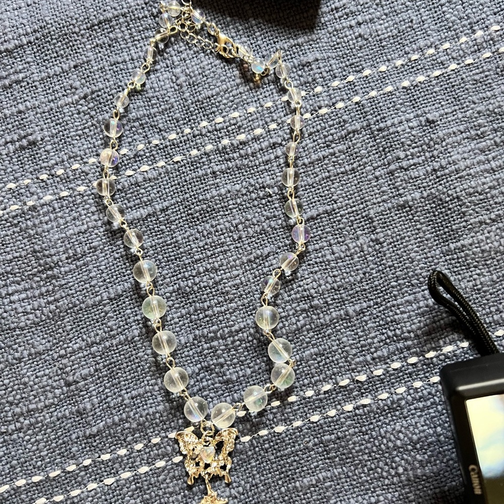 ❤️❤️SALE❤️❤️. Body Rage Whimsical Butterfly Charm 18-20” Necklace NWT